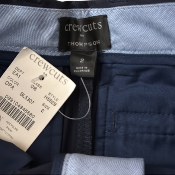 Crewcuts by J.Crew Boys Flex Chino Thompson Suit Pants Sz 2 Dark Pacific $89 NWT - Picture 6 of 13